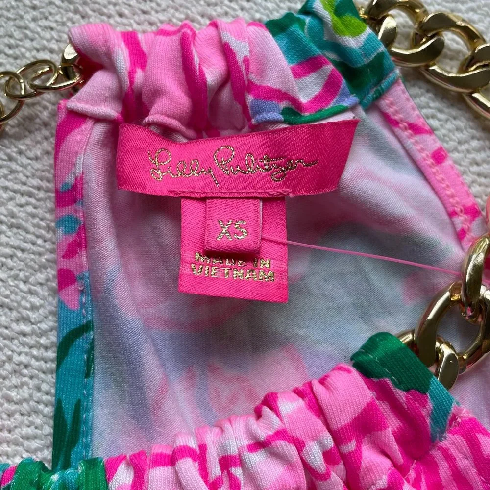 Lilly Pulitzer Bowen Top - Pink Blossom (XS) - Picture 3 of 5